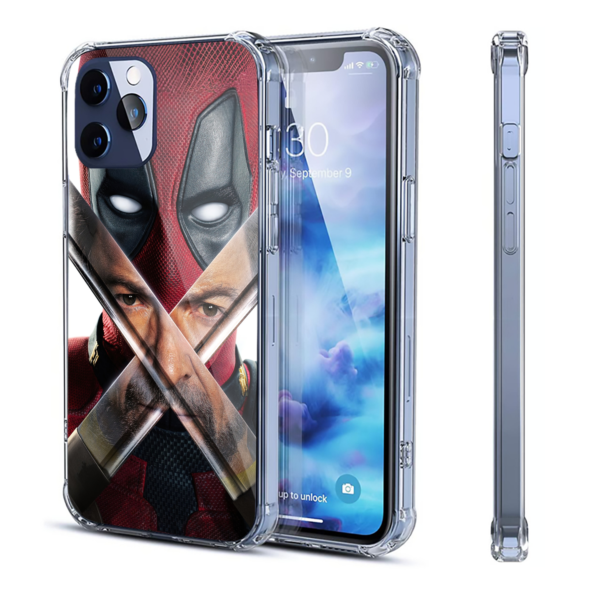 （画像用） Deadpool デッドプール 【iPhone 12シリーズ対応】透明スマホケース（クリアソフトケース）